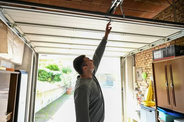 Emergency garage door repair service at night